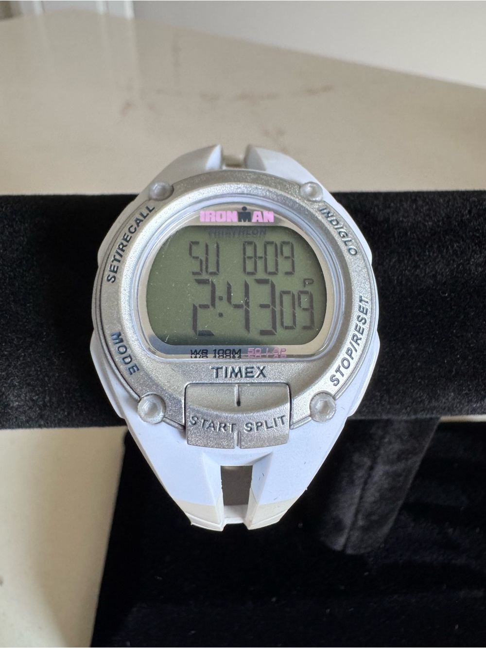 Timex Ironman White and Silver Digital Sports Watch - White Rubber